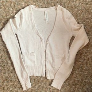 Cream Button sweater